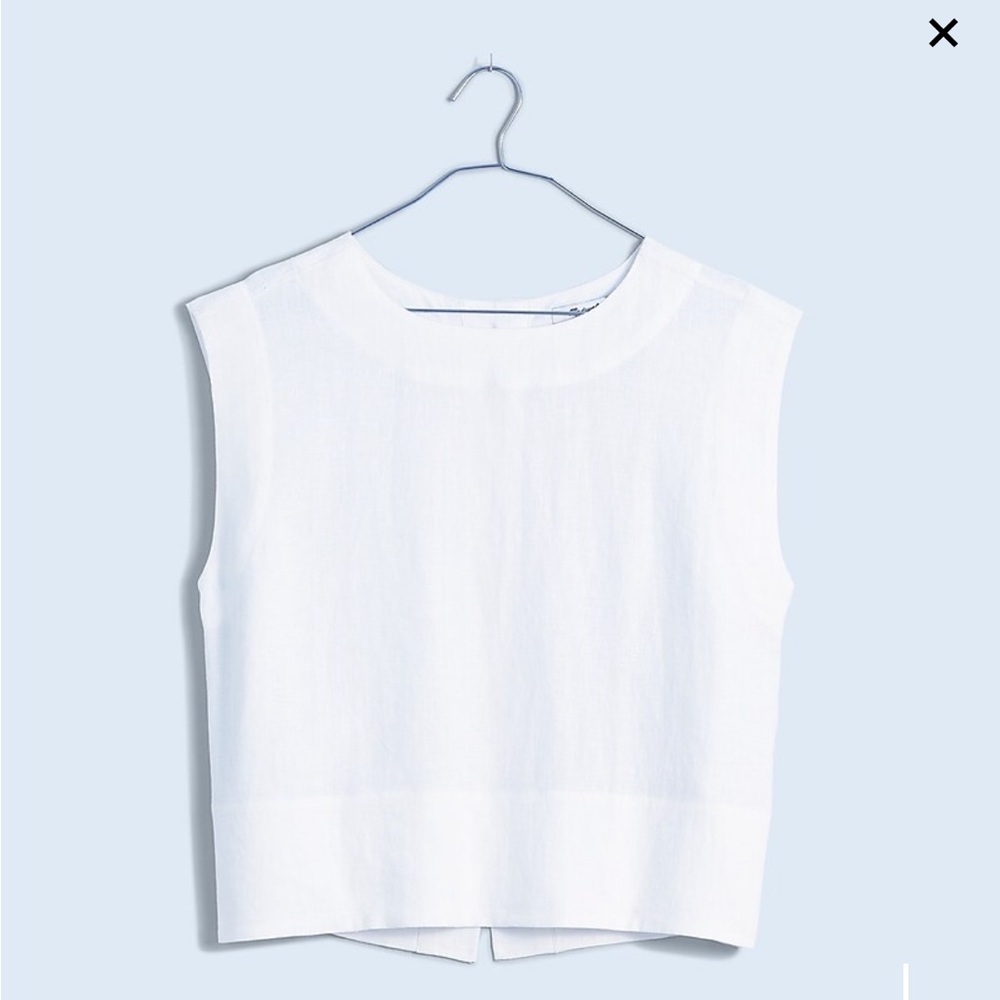 Madewell Crisp White Sleeveless Tank